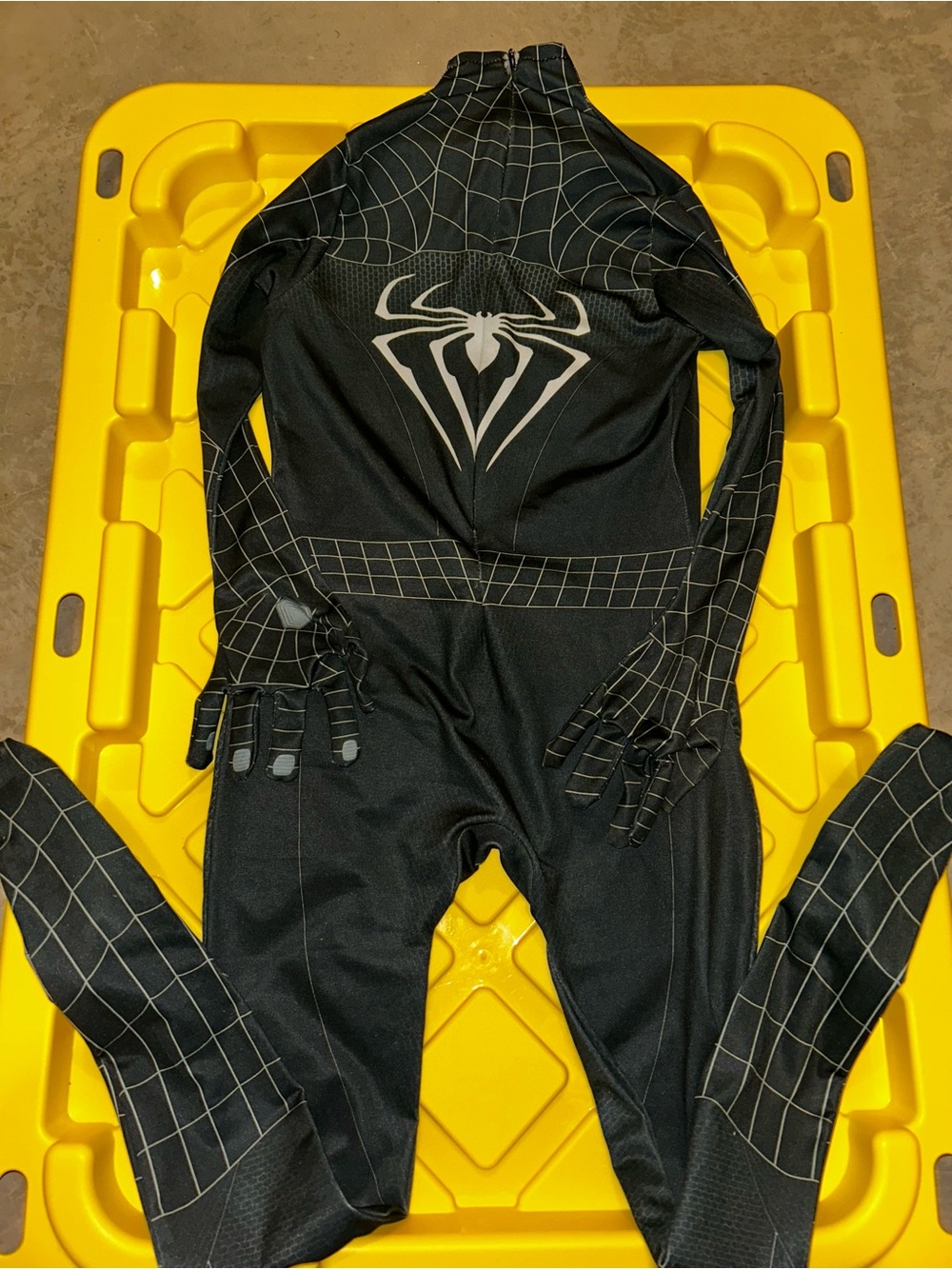 Black Amazing Spiderman Jumpsuit Costume Halloween KIDS XS WITH MASK(last pic)